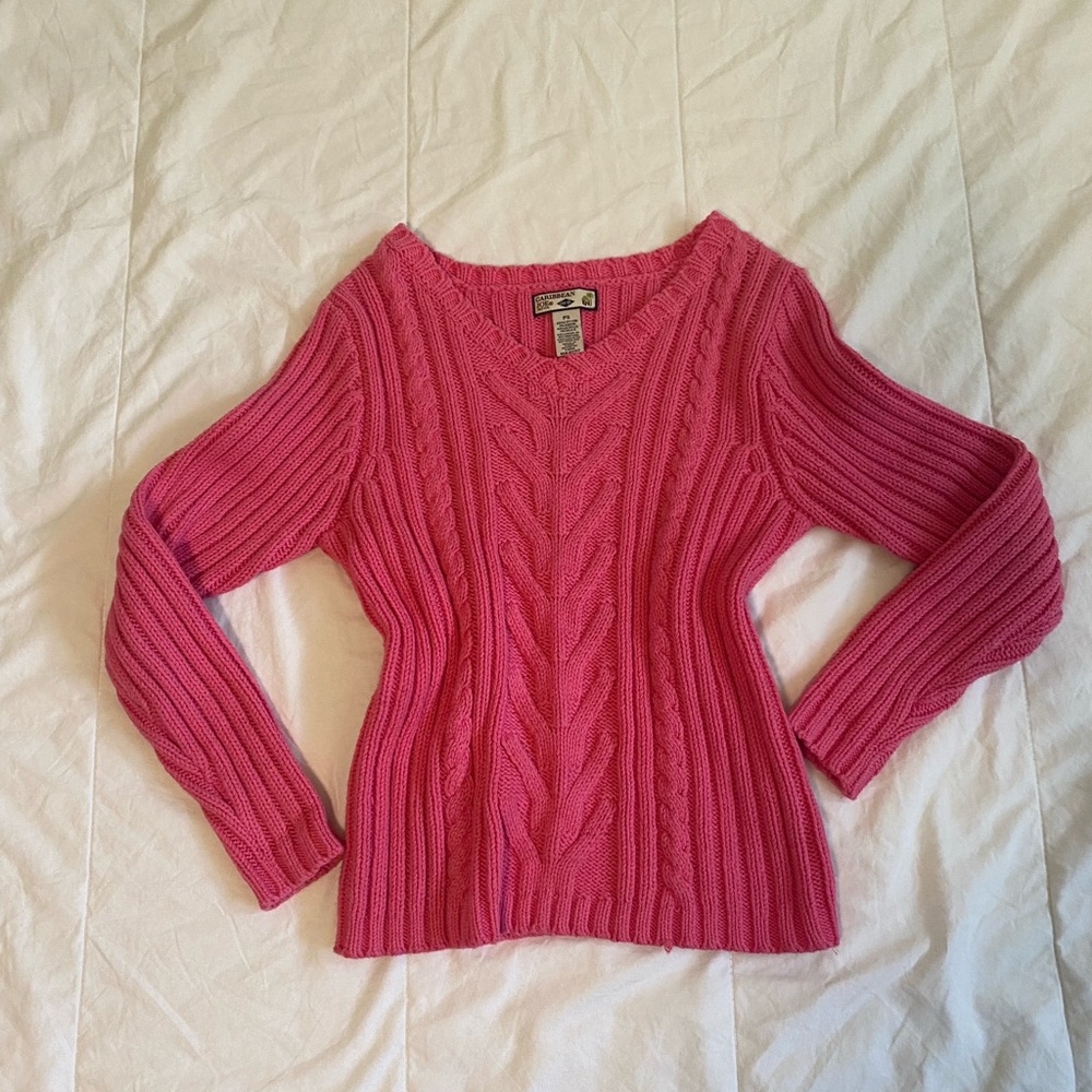 Vintage Pink Knitted Sweater